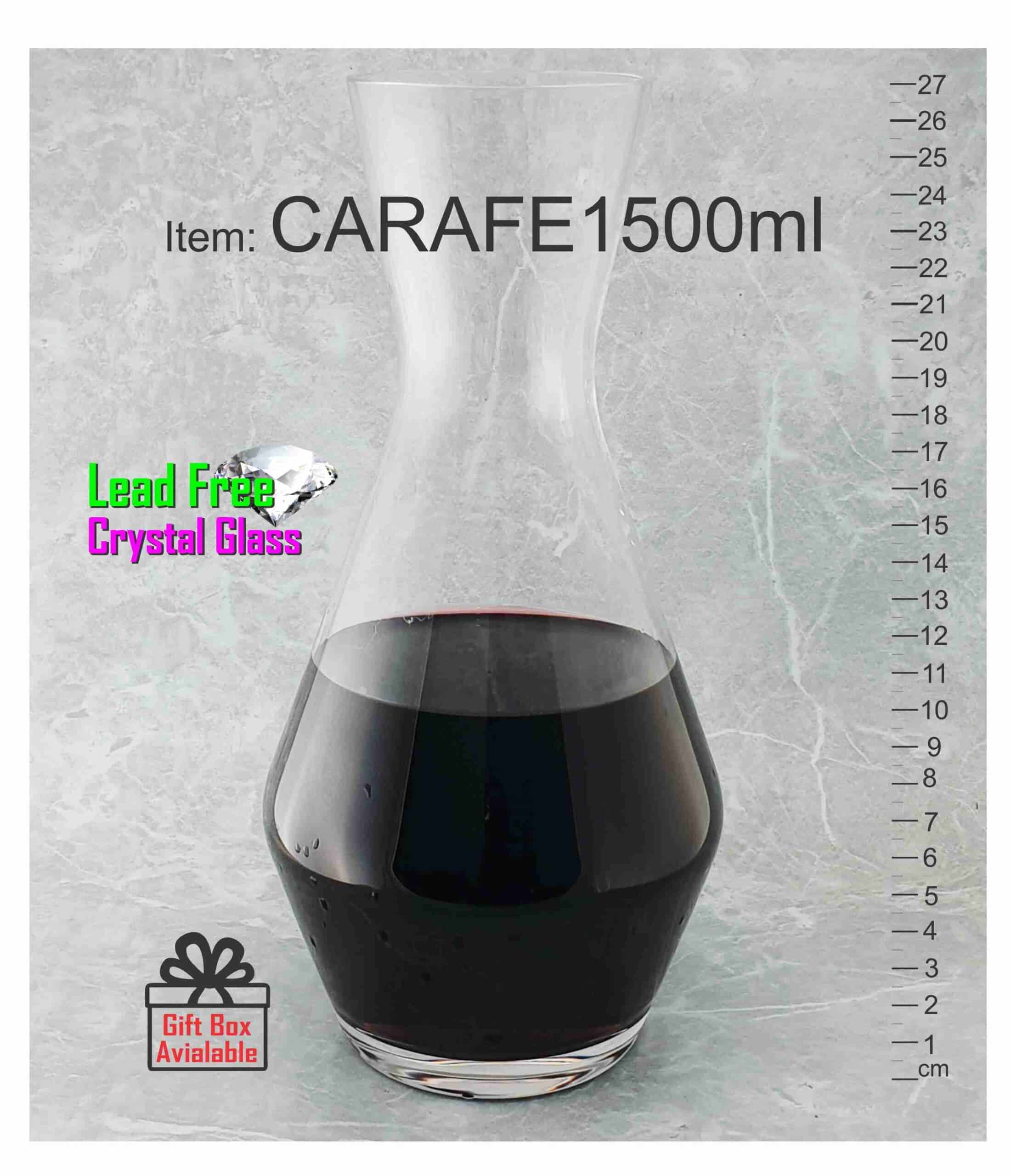 Carafe1500 crystal red wine water low cost universal decanter Australia abc2000 scaled
