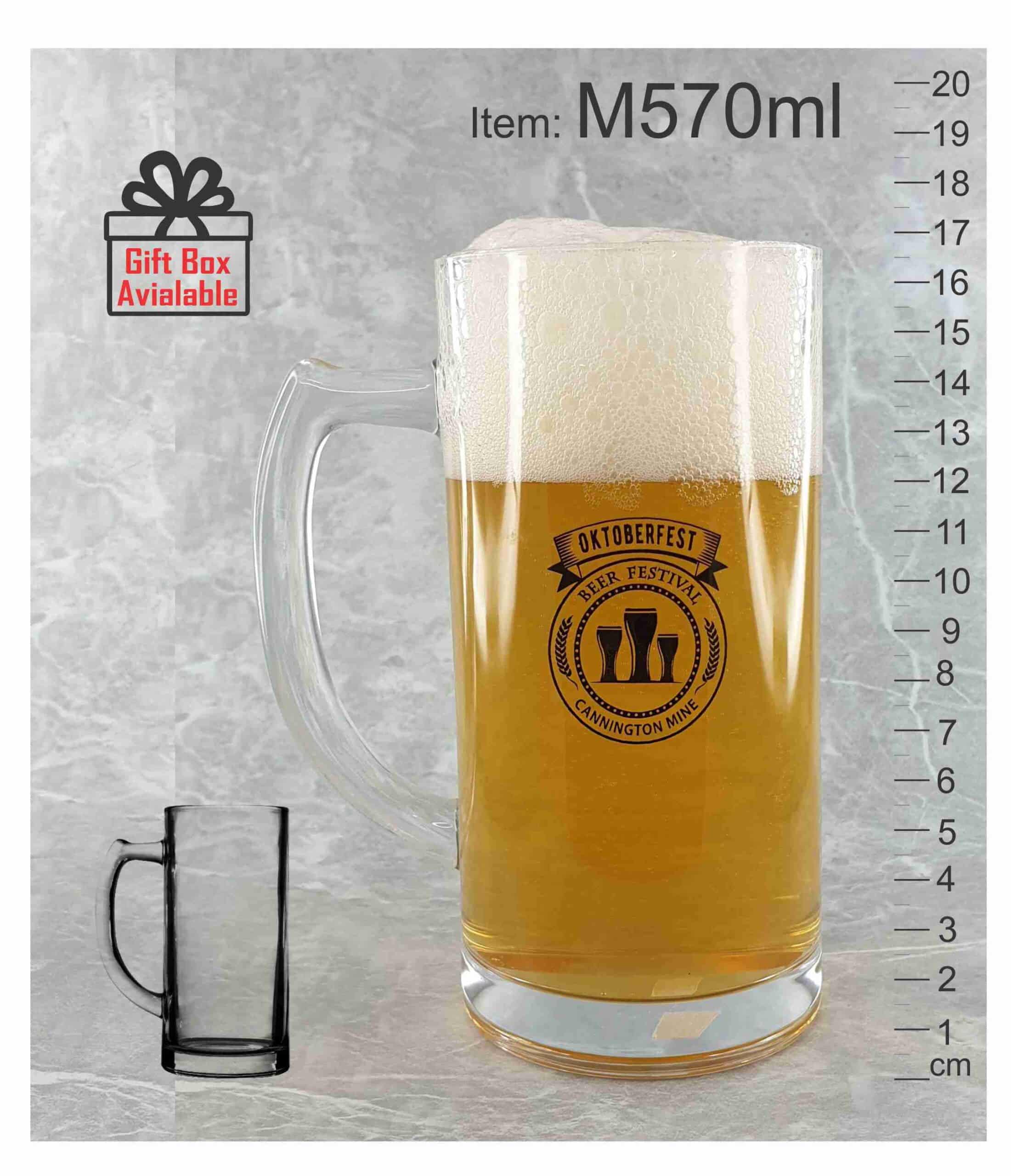 M570 Oktoberfest 570ml 500ml Stein super glass beer mug event festival melbourne decal print Melbourne Australia abc2000 scaled
