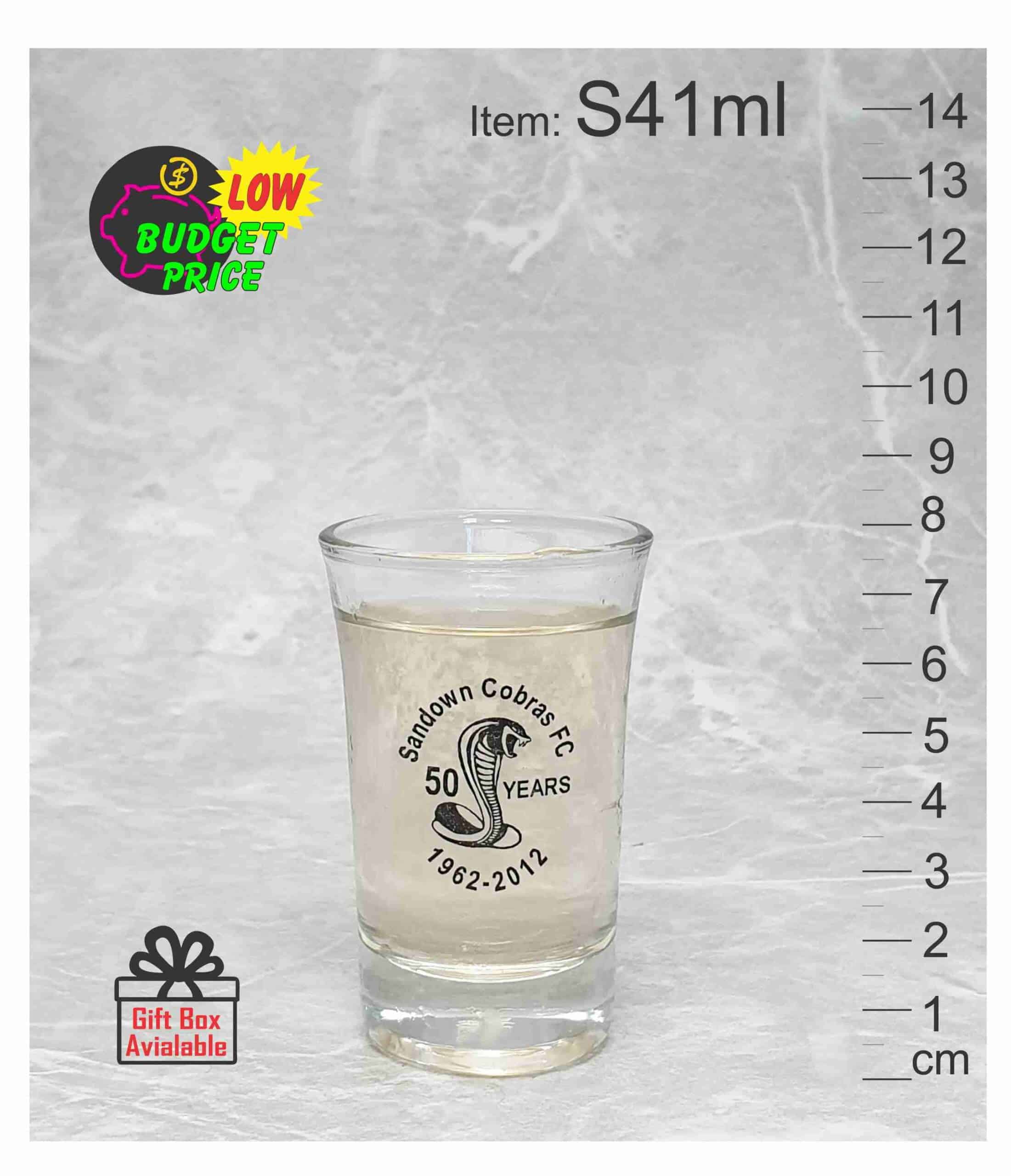 S41ml logo decal printed vodka whisky cup shot glass event festival Australia abc2000 scaled