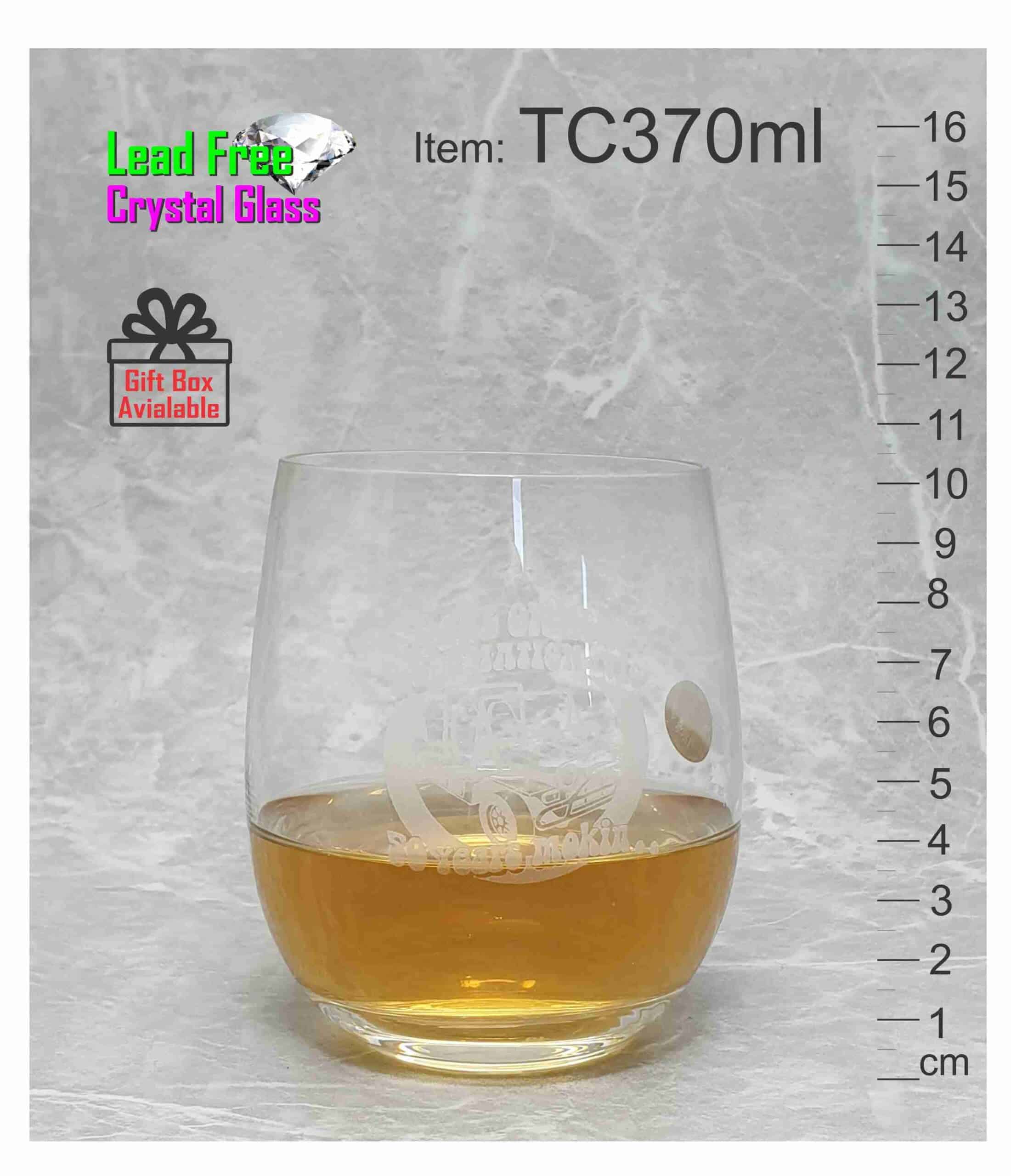 TC370 crystal logo etched engraved drink whisky drink water cup glass event Australia abc2000 scaled