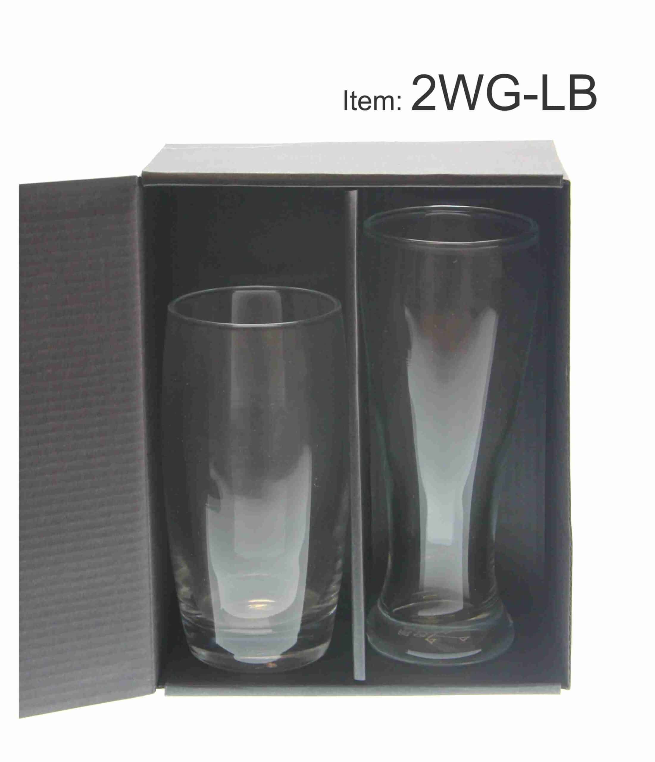 2WG LB beer tumbler highball glass packaging black presentation gift box abc2000 melbourne australia scaled