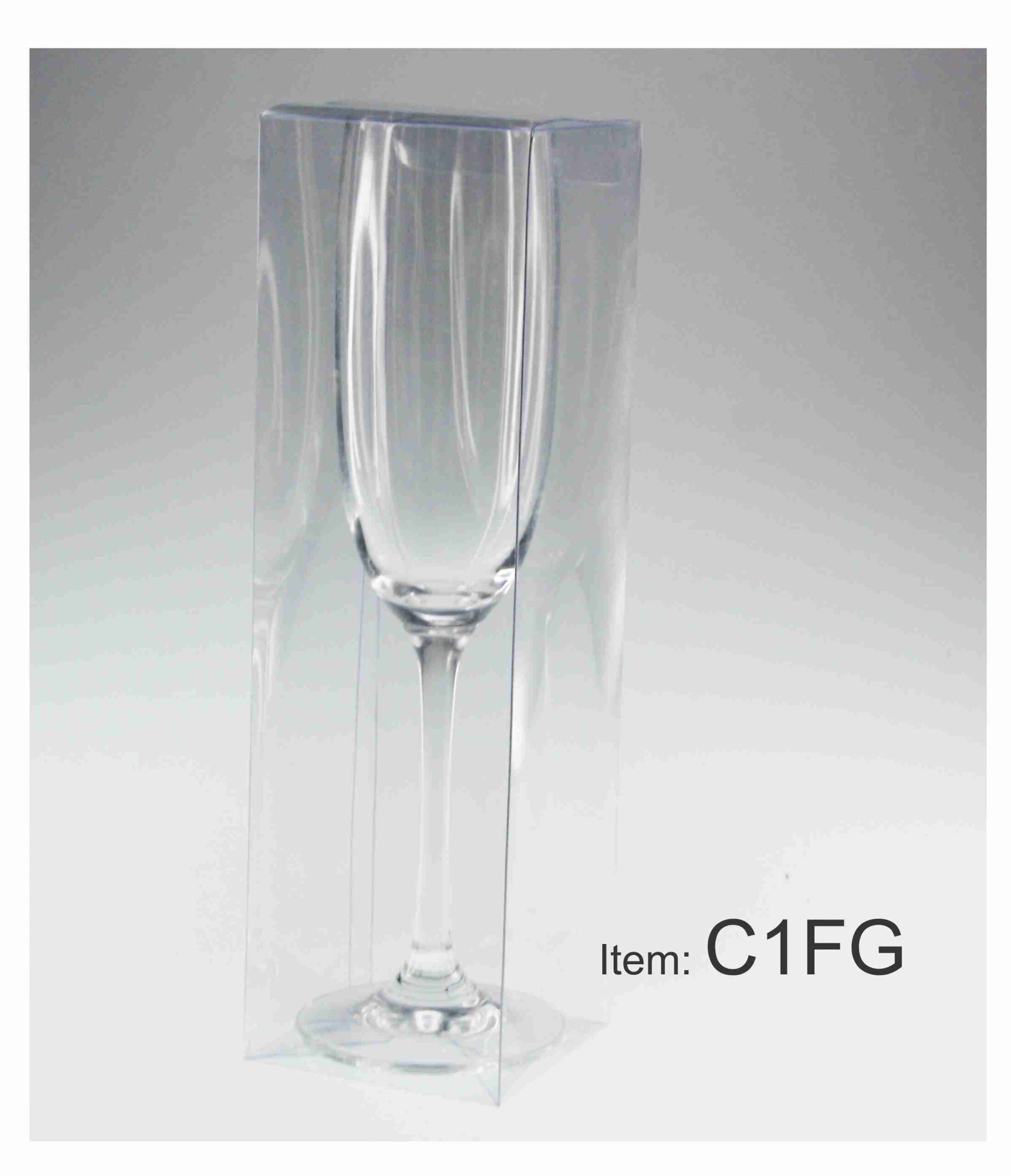 C1FG champagne flute glass clear transparent pvc gift box plastic packaging melbourne abc2000 scaled