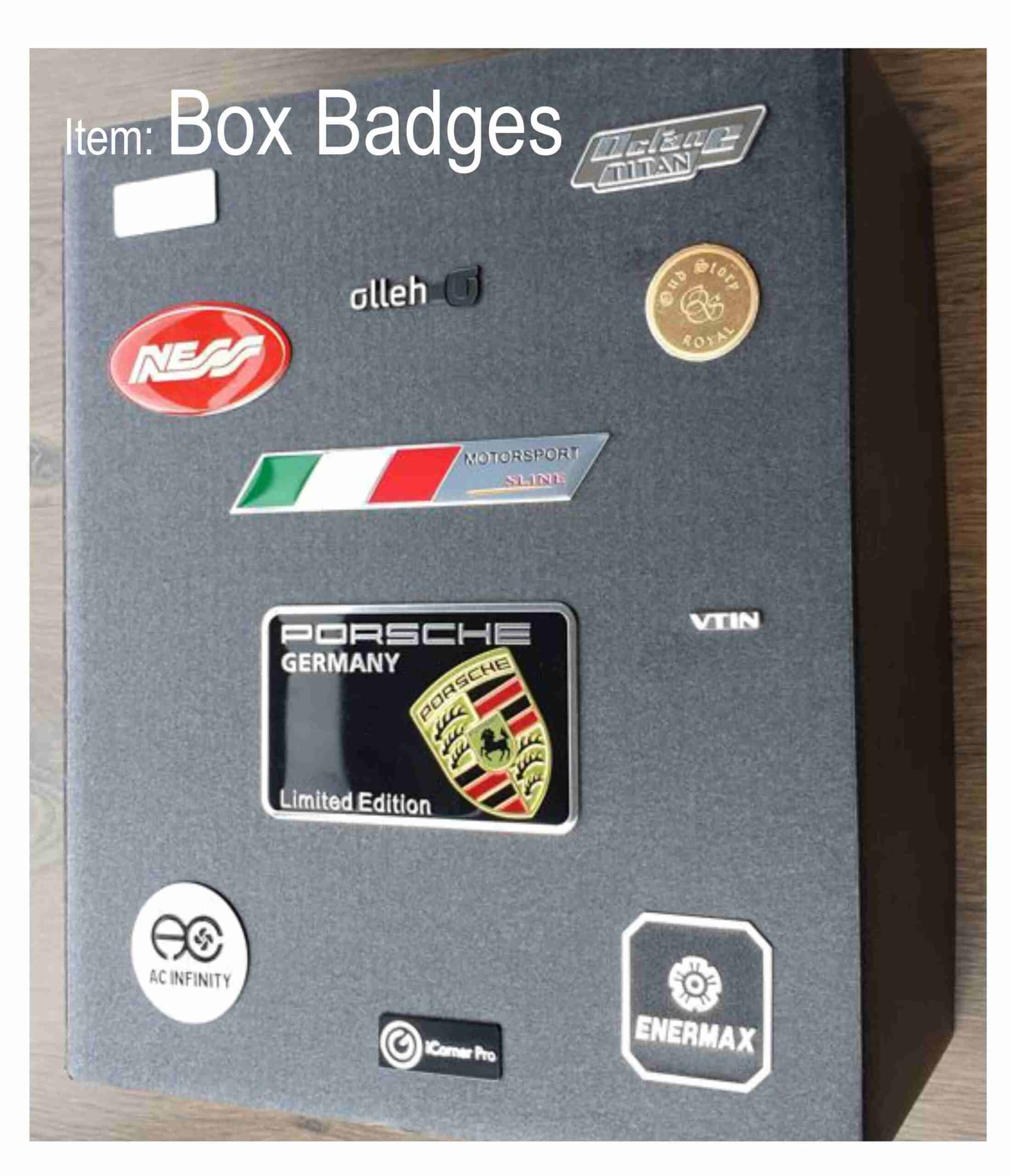 branded gift boxes badges logo badge stickers decoration branding Australia abc2000 scaled