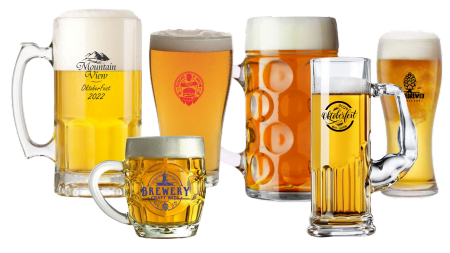 nucleated beer glasses
