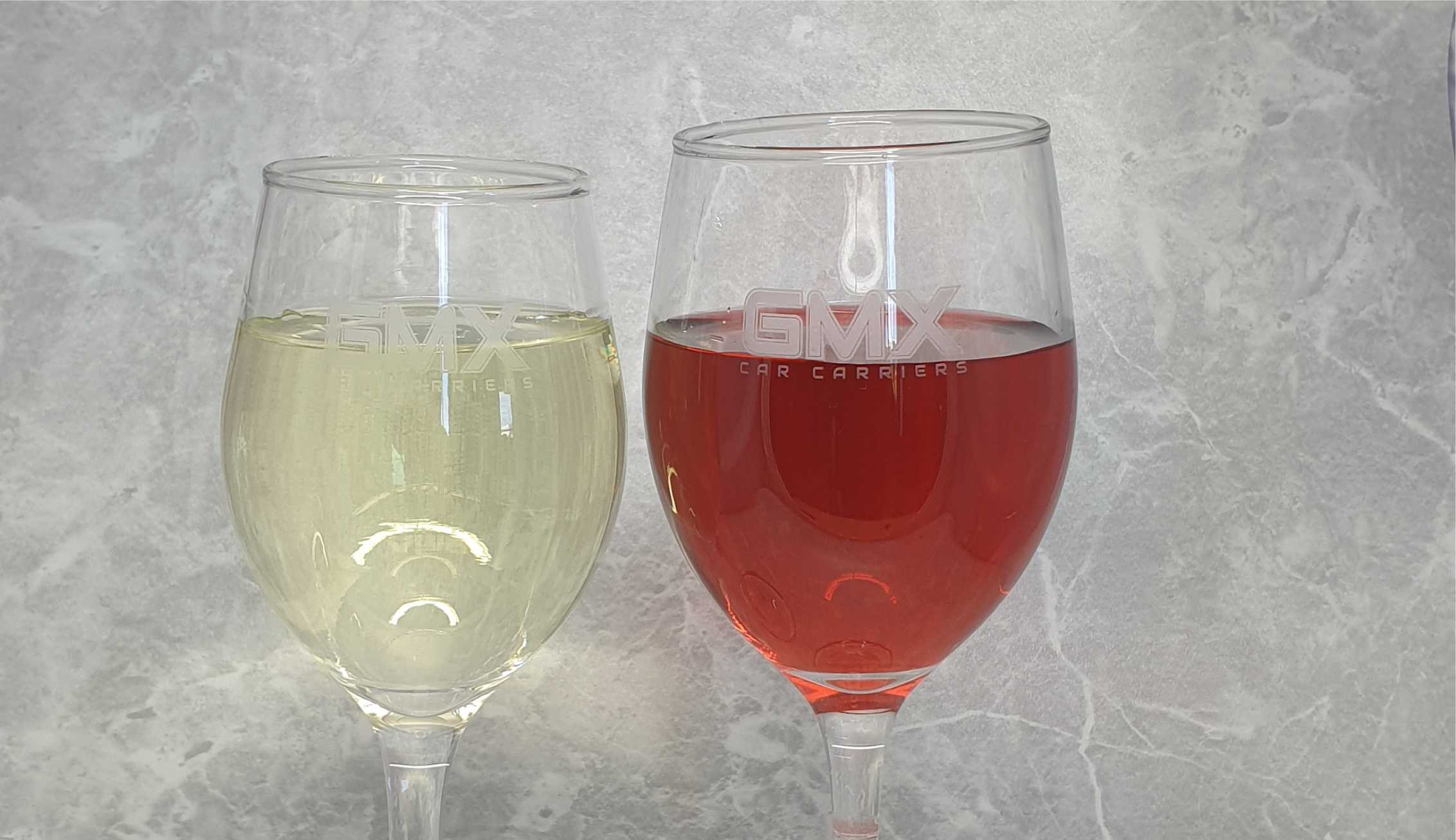 Laser engraved glassware suitable for commercial dishwasher use