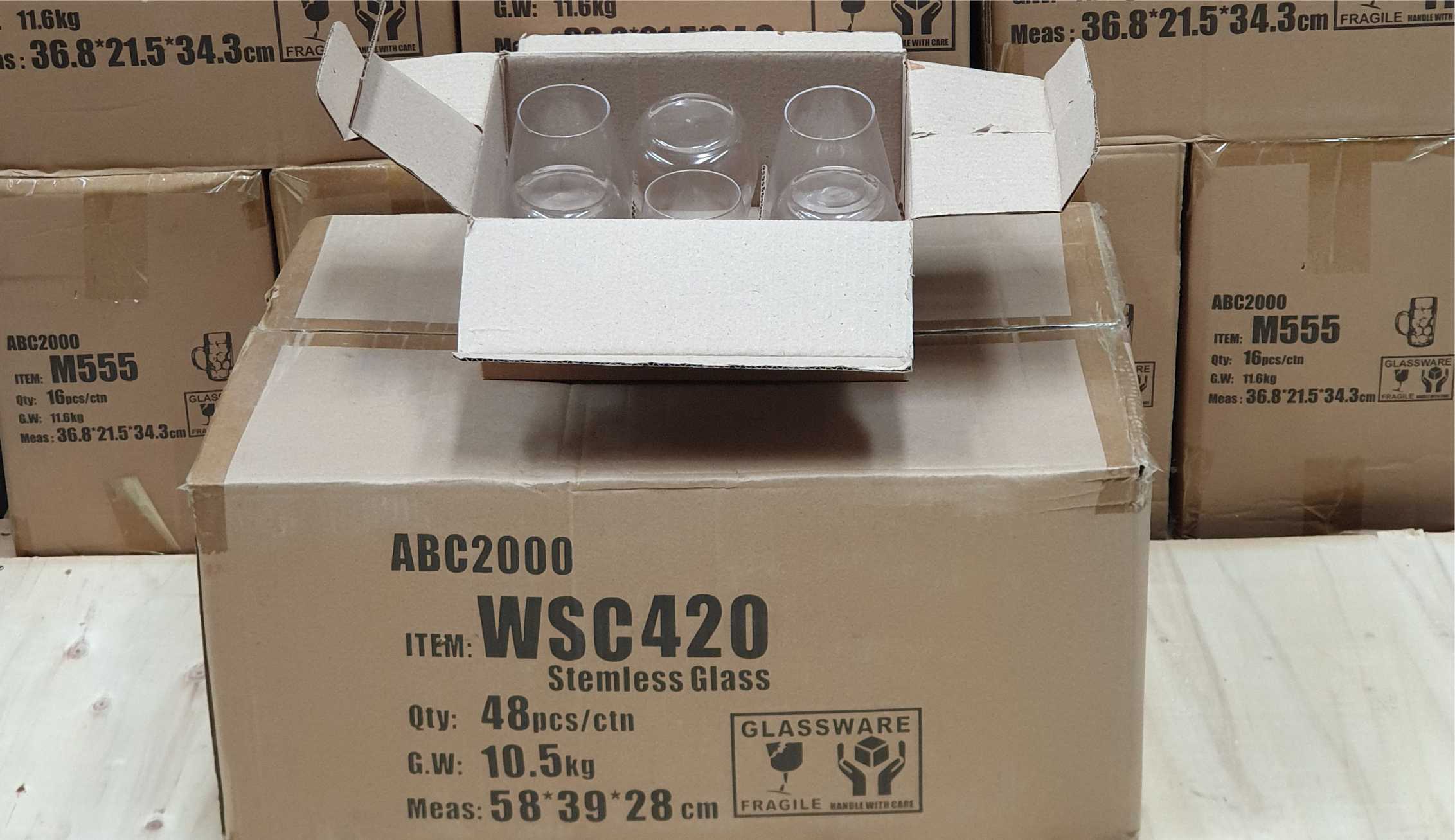 Bulk plastic beer cups prepared for event distribution