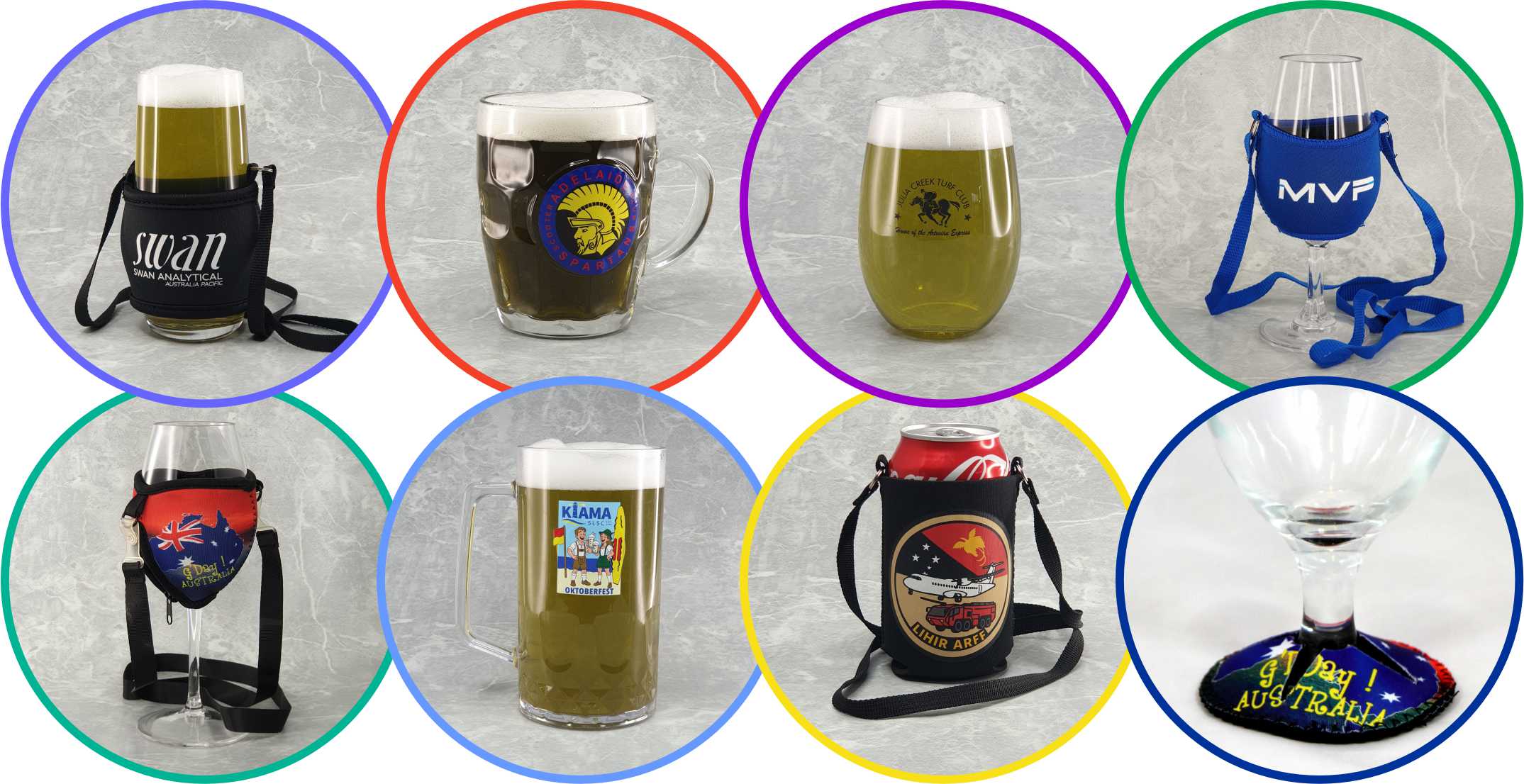Plastic beer cups used at festivals and high-volume events in Australia