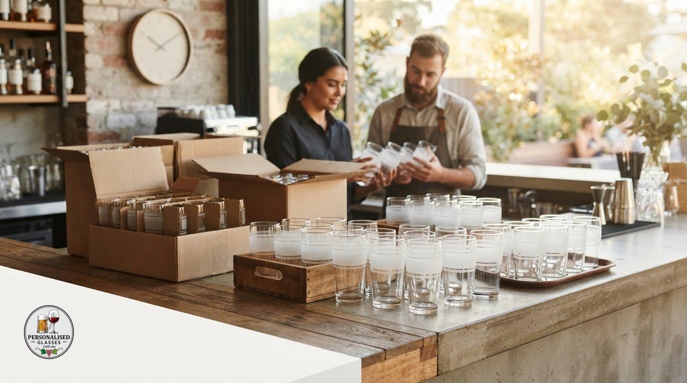 Branded Middy Glasses for Australian Businesses: Order Quantities and Timing